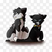 猫狗爪卡通猫