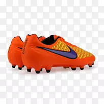 运动鞋夹板产品设计-踢足球橙色