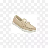 羊皮皮鞋米色产品-公司女式步行鞋