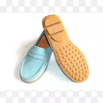 鞋类产品设计.女鞋用粉蓝色鞋