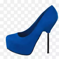 绒面鞋产品设计.妇女用蒂芙尼蓝鞋