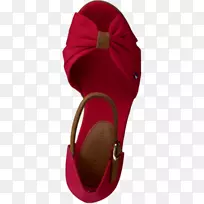 产品设计鞋红色。m-汤米希尔菲格女子网球鞋