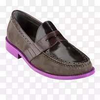 绒面滑鞋紫色步行鞋2012年女性用橡胶鞋