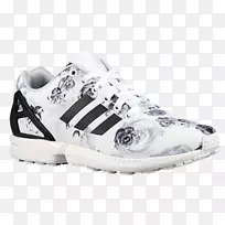 阿迪达斯原装流动运动鞋从白色/核心黑色/鞋类白色，塔利亚：48 2/3，纳洛-斯卡佩阿迪达斯Zx流动鞋运动鞋-阿迪达斯