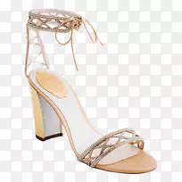 凉鞋产品设计，米色鞋-意大利女式婚纱鞋