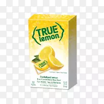 真正柠檬结晶柠檬替代品100 ct真柑橘32包柠檬-柠檬