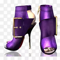 高跟鞋产品设计紫色新kd鞋紫色