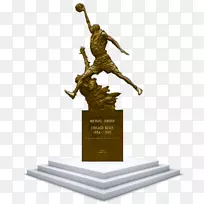 迈克尔乔丹雕像空气约旦青铜雕塑运动鞋-全约旦鞋品牌2011