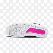 运动鞋运动服装产品设计.妇女用黑色粉红乔丹鞋