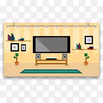 产品设计桌面插图教室棕色客厅设计思路