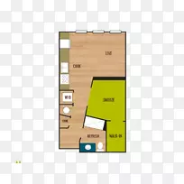 埃沃公寓住宅工作室公寓平面图-公寓