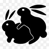 贴花贴，家用兔夹艺术-兔子