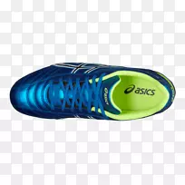 耐克免费运动鞋运动服装-蓝色Asics女子网球鞋