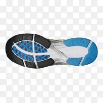 运动鞋Asics女式凝胶-Noosa Tri8公路跑鞋-蓝色/白色6.5-黑色Asics女子网球鞋