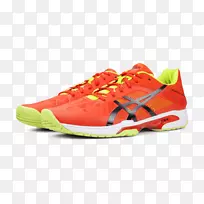 运动鞋耐克免费产品设计运动服装橙色Asics女子网球鞋