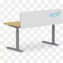 桌子PACON 70%可循环利用的隐私板，白色的，由4块桌椅组成的隐私板.桌子