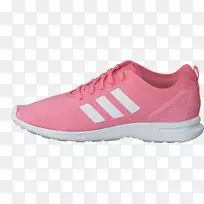 运动鞋htc触碰高清鞋溜冰鞋.女鞋用流线型粉红色阿迪达斯鞋