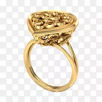 戒指尺寸的计算机辅助设计珠宝戒指