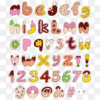 字母表糖果甜蜜字母字体糖果