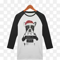 T-恤，圣诞节，衣服，狗，幽默-t恤