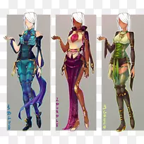 服装设计师服装素描