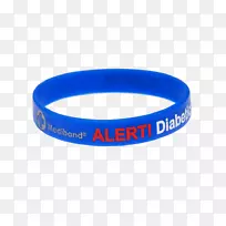 2型糖尿病腕带医学识别标签和珠宝手镯-哮喘医疗警示标志