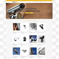 闭路电视WordPress无线安全摄像机模板WordPress
