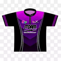 泽西岛紫色t恤标志染料-紫色梅西球衣