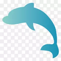 普通宽吻海豚剪贴画产品设计海洋生物-海豚