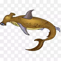 大白鲨剪贴画公牛鲨锤头鲨
