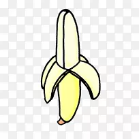 剪贴画香蕉-家庭香蕉卡通线-苔藓