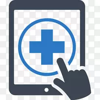 医疗保健病人医学计算机图标-健康