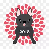波士顿猎犬培育法国斗牛犬约克郡猎犬-小狗