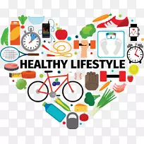 生活方式健康饮食图-健康标志