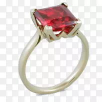 红宝石戒指，宝石，珠宝，黄金-红宝石