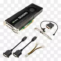 显卡和视频适配器Nvidia Quadro k 5000 Nvidia Quadro k 4000 GDDR 5 SDRAM Nvidia Quadro M 6000-Nvidia