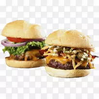 Boondocks食品与乐趣Northglenn滑块汉堡芝士汉堡水牛汉堡-食物组合