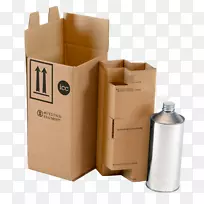 产品锥形纸箱包装和标签包装材料