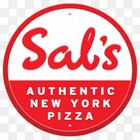 萨尔的正宗纽约比萨普克科赫披萨标识-餐厅菜单分析