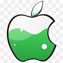 iphone 4绿色苹果桌面壁纸iOS-Apple