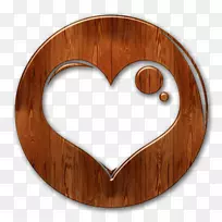 木材心脏png图片剪辑艺术透明度.木材图标