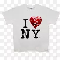 纽约t恤我喜欢纽约的衣服