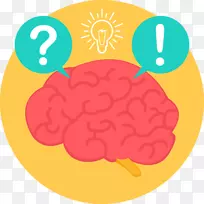 计算机图标人脑png图片脑叶
