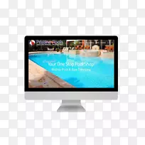 游泳池网站社交媒体营销网站设计动态图形材料