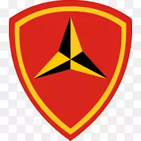 美国海军陆战队鹰，全球，和锚定海军陆战队第二次世界大战肩袖徽章-师崖
