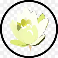 花卉设计剪贴画切花叶植物茎-十字形x