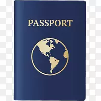 剪贴画图形免版税护照图像卡通护照封面