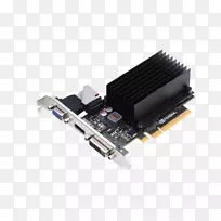 显卡和视频适配器EVGA NVIDIA GeForce GT 710 2GB GDDR 5 VGA/dvi/hdmi被动低剖面图形处理单元过时钟.膝上型计算机图形卡比较