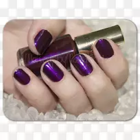 指甲油紫色-可爱的风格