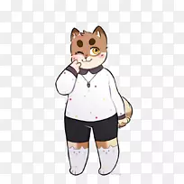 小猫须猫剪贴画插画-小猫